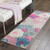 6' Gray Floral Dhurrie Runner Rug