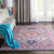 5' X 7' Pink And Gray Power Loom Area Rug