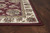 8' X 11' Red Ivory Machine Woven Floral Traditional Indoor Area Rug