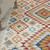 5' X 7' Gray And Ivory Geometric Dhurrie Area Rug