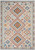 5' X 7' Gray And Ivory Geometric Dhurrie Area Rug
