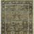 7' X 9' Green And Brown Floral Area Rug