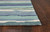 3' X 5' Blue and Ivory Abstract Handmade Indoor Outdoor Area Rug
