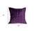 20" X 20" Purple Cotton Blend Zippered Pillow