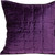 20" X 20" Purple Cotton Blend Zippered Pillow