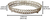 Glass Serving Trays with Ring and Chain Accents Design