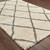 7' X 10' Ivory And Gray Geometric Lattice Area Rug