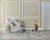 Ivory Octagon Floral Vines Area Rug