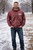 Acid Wash Full Zipper Jacard Hoodie With Front Pocket