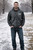 Acid Wash Full Zipper Jacard Hoodie With Front Pocket