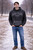 Acid Wash Pullover Jacard Hoodie With Front Pocket