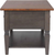 Sunset Trading Dakota 22x44 Rectangular Coffee Table with Drawers and Storage Shelf | Living Room Office Bedroom Cocktail Furniture | Distressed Brown and Ash Gray Solid Wood