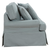 Sunset Trading Horizon Replacement Slipcover Only for T-Cushion Sofa | Performance Fabric Washable Water-Resistant Stain-Proof | Ocean Blue 