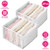 2Pcs Wardrobe Clothes Organizer 7 Grids Foldable Garment