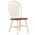 Sunset Trading Andrews Windsor Arrowback Dining Side Chair | Two Tone Antique White Chestnut Brown Solid Wood | Set of 2 Fully Assembled Sidechairs