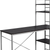 19" Dark Brown and Silver Computer Desk