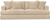 Sunset Trading Newport Replacement Slipcover Only for Recessed Fin Arm 94" Sofa | Performance Fabric Washable Water-Resistant Stain-Proof | 4 Throw Pillow Covers | Tan 