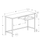 22" Taupe and Black Computer Desk