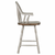 Sunset Trading Country Grove 24" Windsor Barstools with Arms | Counter Height Stools with Backs and Armrests | Distressed Gray and Brown Solid Wood | Set of 2