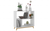 Modern White And Natural Bookcase