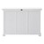 49" White Wood Three Drawer Sideboard with Two Doors