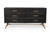 63" Dark Brown Solid Wood Six Drawer Double Dresser