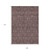 9' X 12' Merlot Gray And Taupe Floral Washable Indoor Outdoor Area Rug