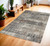4' X 6' Ivory Gray and Golden Brown Abstract Area Rug