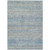8' X 10' Blue And Charcoal Striped Washable Indoor Outdoor Area Rug