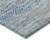 8' X 10' Blue And Charcoal Striped Washable Indoor Outdoor Area Rug