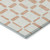 8' X 10' Peach And Beige Geometric Washable Indoor Outdoor Area Rug