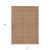 10' X 14' Copper And Beige Geometric Washable Indoor Outdoor Area Rug