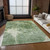 10' X 14' Fern Green And Artichoke Green Abstract Washable Indoor Outdoor Area Rug