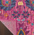 5' X 7' Fuchsia Floral Power Loom Area Rug