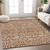 10' X 14' Terra Cotta And Beige Southwestern Washable Indoor Outdoor Area Rug