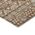 10' X 14' Terra Cotta And Beige Southwestern Washable Indoor Outdoor Area Rug
