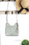 Michael Kors Joan Green Perforated Suede Slouchy Messenger