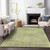 10' X 14' Artichoke Green And Fern Green Geometric Washable Indoor Outdoor Area Rug