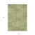 10' X 14' Artichoke Green And Fern Green Geometric Washable Indoor Outdoor Area Rug