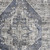 5' X 7' Blue Floral Power Loom Distressed Area Rug