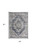 5' X 7' Blue Floral Power Loom Distressed Area Rug
