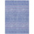 9' X 12' Sky Blue Purple And Ivory Tribal Washable Indoor Outdoor Area Rug
