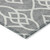 10' X 14' Gray And Ivory Trellis Washable Indoor Outdoor Area Rug