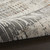 8' Cream Black and Gray Abstract Runner Rug