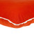 16" Orange Cotton Throw Pillow With Fringe