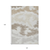 10' X 14' Ivory Beige And Brown Abstract Washable Indoor Outdoor Area Rug