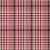 8' X 10' Red Black And Ivory Plaid Washable Indoor Outdoor Area Rug