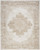 7' X 10' Ivory Floral Power Loom Area Rug