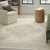 7' X 10' Ivory Floral Power Loom Area Rug