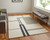 4' X 6' Gray and Ivory Wool Abstract Geometric Hand Tufted Area Rug